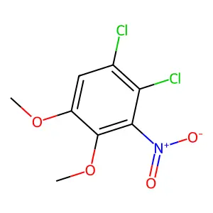 1,2-dichloro-4,5-dimethoxy-3-nitrobenzene structure