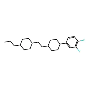 1,2-difluoro-4-[4-[2-(4-propylcyclohexyl)ethyl]cyclohexyl]benzene structure