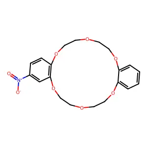 11-nitro-2,5,8,15,18,21-hexaoxatricyclo[20.4.0.09,14]hexacosa-1(26),9(14),10,12,22,24-hexaene structure