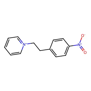 1-(2-(4-Nitrophenyl)ethyl)pyridinium structure