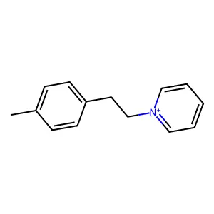 1-[2-(4-Methyl phenyl)ethyl]pyridinium structure