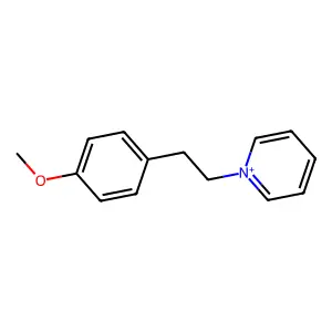 1-[2-(4-methoxyphenyl)ethyl]pyridin-1-ium structure