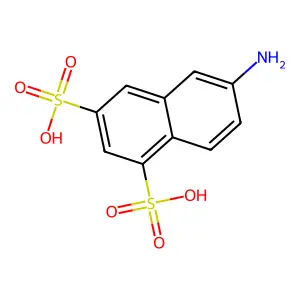 6-aminonaphthalene-1,3-disulfonic acid structure