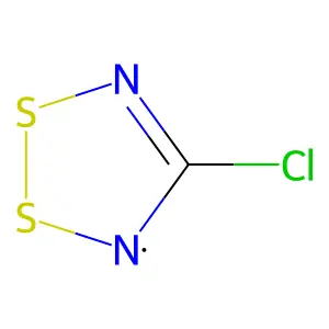 1,2,3,5-Dithiadiazolyl radical, 4-chloro- structure