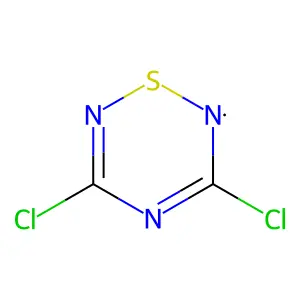 1,2,4,6-Thiatriazinyl radical, 3,5-dichloro- structure