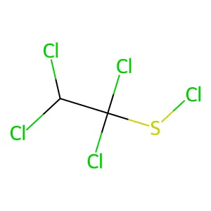 1,1,2,2-tetrachloroethyl thiohypochlorite structure