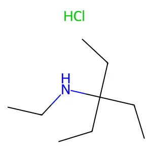 Propylamine, N,1,1-triethyl-, hydrochloride structure