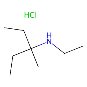 N-ethyl-3-methylpentan-3-aminehydrochloride structure