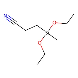 (Cyanoethyl)methyldiethoxysilane structure