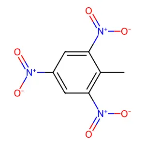 Trinitrotoluene structure