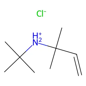 tert-butyl(2-methylbut-3-en-2-yl)azanium chloride structure