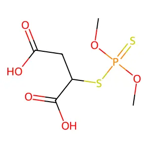 Malathion diacid structure