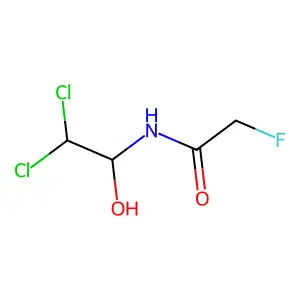 N-(2,2-Dichloro-1-hydroxyethyl)-2-fluoroacetamide structure