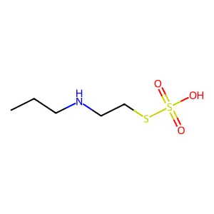 2-Propylaminoethanethiol hydrogen sulfate (ester) structure