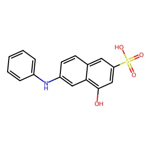 6-Anilino-4-hydroxynaphthalene-2-sulphonic acid structure