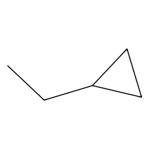 Ethylcyclopropane structure