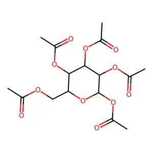 beta-D-Glucose-1-C-d pentaacetate structure