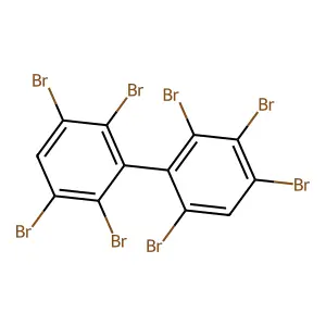 1,2,3,5-tetrabromo-4-(2,3,5,6-tetrabromophenyl)benzene structure
