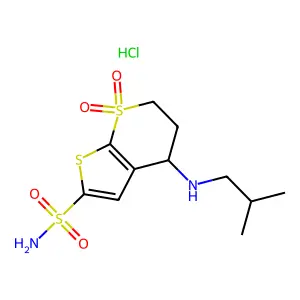 SEZOLAMIDE HYDROCHLORIDE structure
