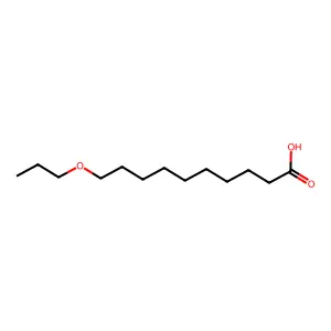 10-Propoxydecanoic acid structure