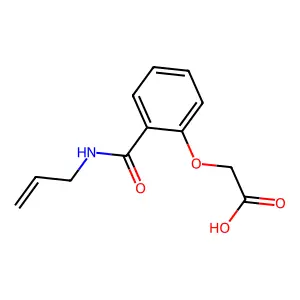 2-[2-(prop-2-enylcarbamoyl)phenoxy]acetic acid structure