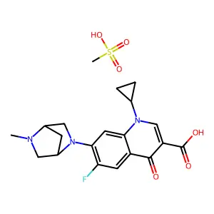Danofloxacin mesylate structure