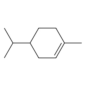 (4R)-1-methyl-4-propan-2-ylcyclohexene structure