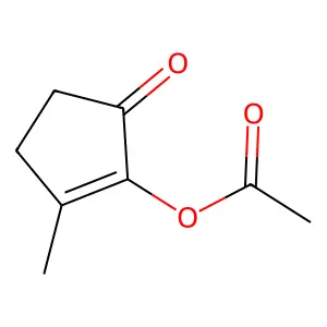 (2-methyl-5-oxocyclopenten-1-yl) acetate structure