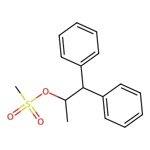 1,1-diphenylpropan-2-yl methanesulfonate structure