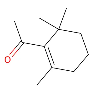 1-(2,6,6-trimethylcyclohexen-1-yl)ethanone structure