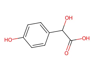 4-Hydroxymandelic acid structure