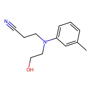 Propanenitrile, 3-[(2-hydroxyethyl)(3-methylphenyl)amino]- structure