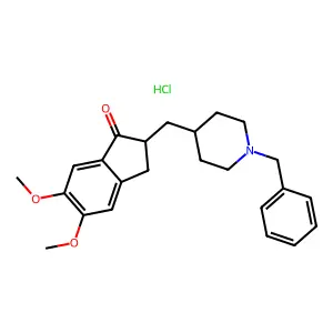 Donepezil hydrochloride structure