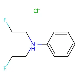 ANILINE, N,N-BIS(2-FLUOROETHYL)-, HYDROCHLORIDE structure