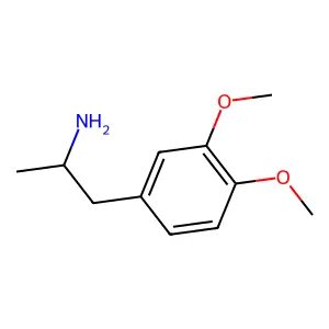 3,4-Dimethoxyamphetamine structure