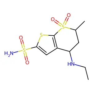 Compound C10H16N2O4S3 structure