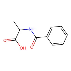 N-Benzoyl-DL-alanine structure