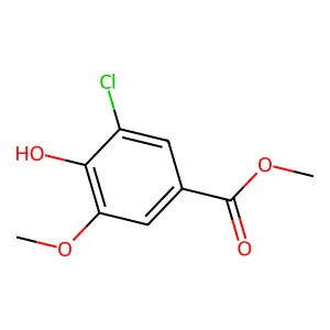 Methyl 3-chloro-4-hydroxy-5-methoxybenzoate structure