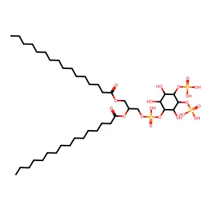 1,2-dihexadecanoyl-sn-glycero-3-phospho-(1D-myo-inositol-4,5-bisphosphate) structure