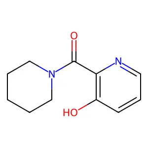 (3-hydroxy-2-pyridinyl)-piperidin-1-ylmethanone structure