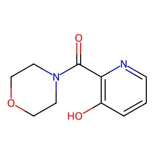 (3-hydroxy-2-pyridinyl)-morpholin-4-ylmethanone structure