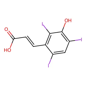 Compound C9H5I3O3 structure