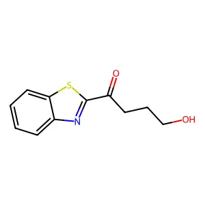 1-(1,3-benzothiazol-2-yl)-4-hydroxybutan-1-one structure