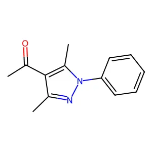 1-(3,5-dimethyl-1-phenylpyrazol-4-yl)ethanone structure