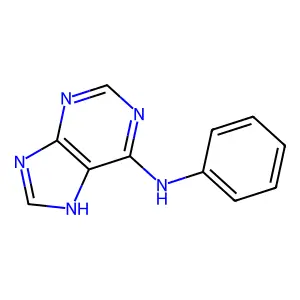N-phenyl-9H-purin-6-amine structure