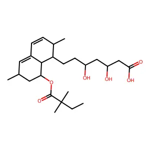 Simvastatin acid structure