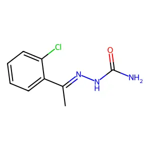 [1-(2-chlorophenyl)ethylideneamino]urea structure