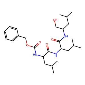 L-Leucinamide,N-[(phenylmethoxy)carbonyl]-L-leucyl-N-[(1S)-1-(hydroxymethyl)-3-methylbutyl]- structure