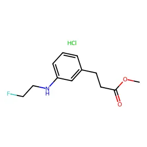 methyl 3-[3-(2-fluoroethylamino)phenyl]propanoatehydrochloride structure