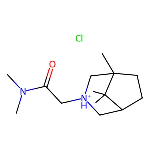N,N,1,8,8-Pentamethyl-3-azabicyclo(3.2.1)octane-3-acetamide hydrochloride structure